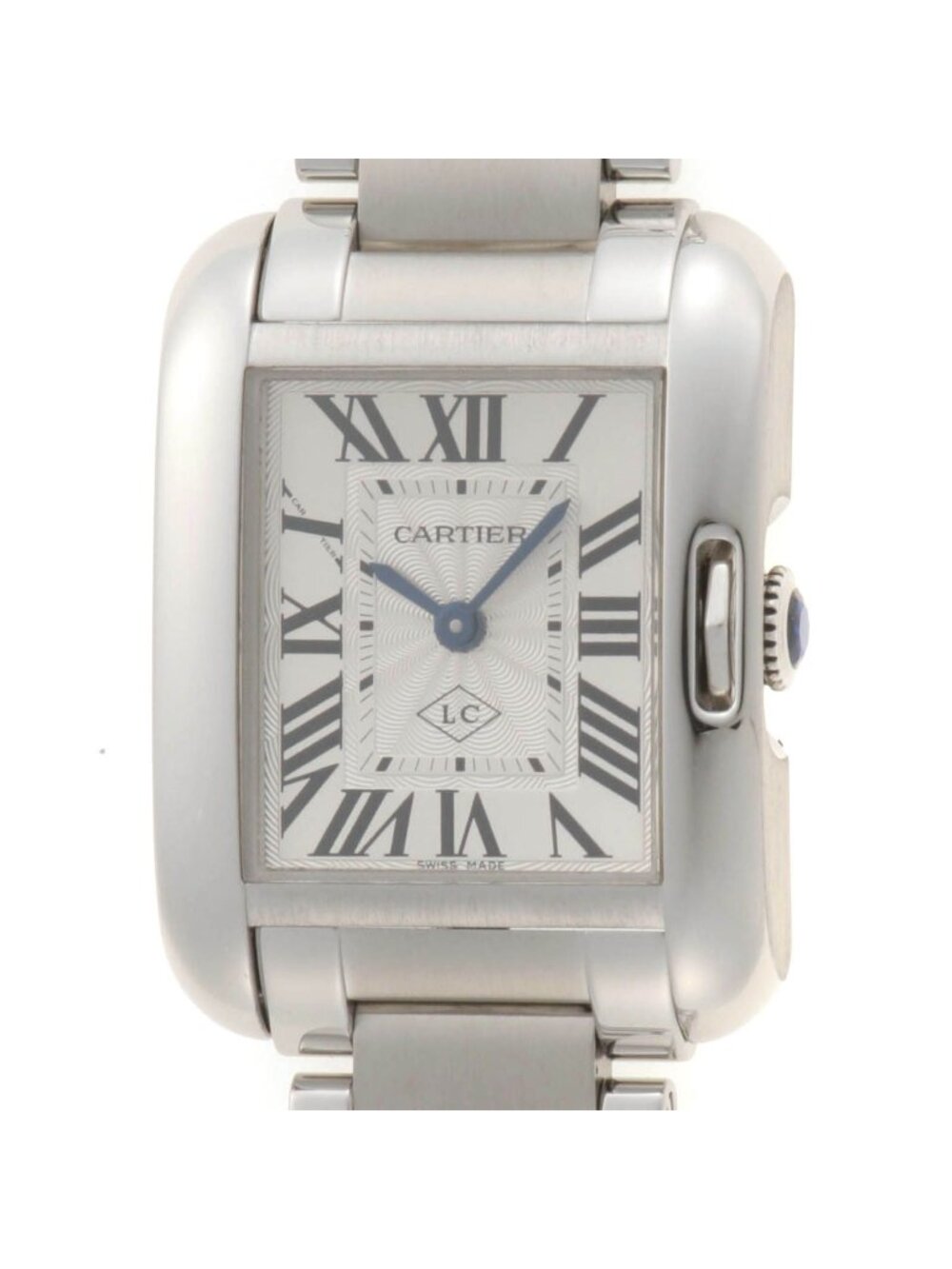 Cartier Tank Solo Watch Stainless Steel Silver Quartz